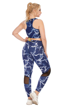 Plus Size Women's Sportswear Yoga Gym Fitness Set