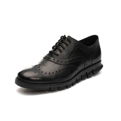 Men's Thick-Soled Leather Casual Business Shoes