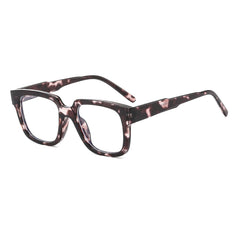 LJCZKA Blue Light Blocking Glasses for Women Men Retro Square Frame Eyeglasses Anti Eyestrain Eyewear Computer Glasses (Leopard)