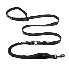 Hands Free Dog Leash Heavy Duty Multifunctional Adjustable Hands Free Dog Leash Durable Reflective Stitches Hands Free Leash with Car Safety Buckle Waist Leash for Dog Walking Running Hiking 5-7FT