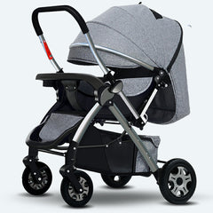Lightweight Convertible Baby Stroller with One-Click Fold