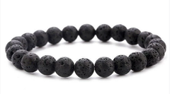 Elastic Beaded Bracelet with Natural Tiger Eye Stones