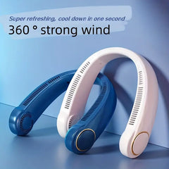 USB Portable Leafless Hanging Neck Fan (1pc)