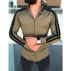 Men's Long Sleeve Fashion Striped Shirt - Wholesale Supplier