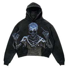 Punk Design Hoodie - Harajuku Streetwear Y2K Fashion