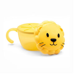 melii Animal Snack Container with Finger Trap Lion for Toddlers Kids and Adults