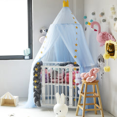Dreamy Star Crown Baby Bed Canopy for Photo Props