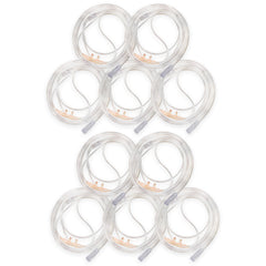 JWYN 10pk 4Ft Adult Oxygen Nasal Cannula Salter Style Trumpet Connector