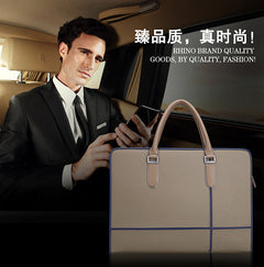 Leather Briefcase and Crossbody Men's Bag