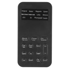 Phone Sound Changer Mini Voice Changer Device Handheld Sound Card Voice Disguiser Modulator with Voice Changes & 8 Sound Effects for Mobile Phone PC Gaming Streaming podcasts