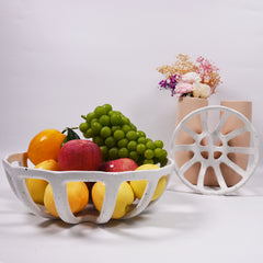 Nordic Ceramic Fruit Basket for Home Décor