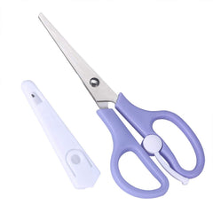 Food Shears Stainless Steel Baby Scissors Food Scissor with Plastic Cover for Toddlers Preschool Training Kids Scissors()