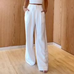 2023 Summer Women's Set: Loose Top & Wide-Leg Pants