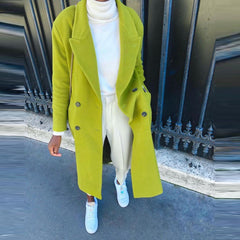 Lapel Pure Desire Trench Coat for Commuters