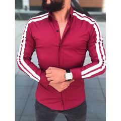 Men's Long Sleeve Fashion Striped Shirt - Wholesale Supplier