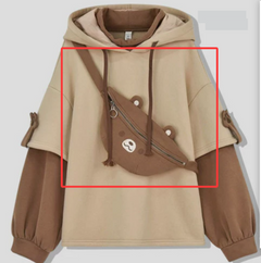 Harajuku Kawaii Bear Anime Oversized Hoodie for Women