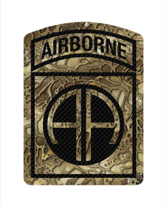 82nd Airborne Division US Army American Flag Veteran Sticker Decal (5" Two Pack)