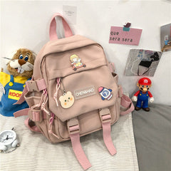 Trendy Mini Canvas Backpack for Girls - Versatile Style