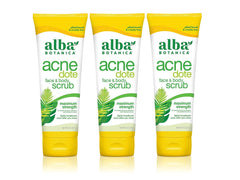 Alba Botanica Acnedote Face & Body Scrub Maximum Strength 8 oz ( Pack of 3)