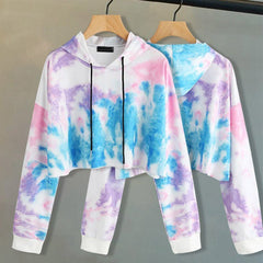 Creative Ladies' Colorful Long Sleeve Sports Hoodie