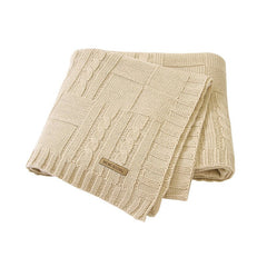 Solid Color Knitted Baby Blanket for Men and Women