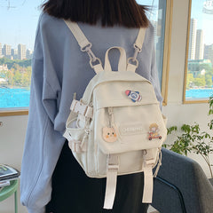 Trendy Mini Canvas Backpack for Girls - Versatile Style