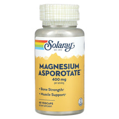 Solaray Magnesium Asporotate Supplement 200 mg 60 Count