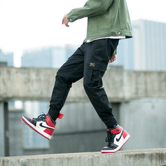 Men's Casual Loose Fit Tapered Cargo Pants
