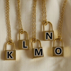 Trendy Layered Stainless Steel Cross Heart Lock Necklace