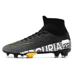 Men's White Football Shoes for Artificial Grass Training