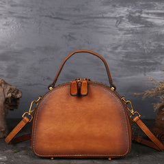 Multifunctional Vintage Leather Crossbody Tote Bag
