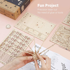 DIY Ferris Wheel Music Box 3D Assembly Model Toy