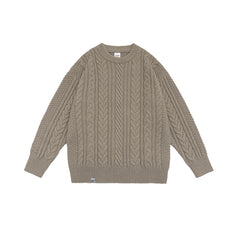Winter Japanese Streetwear Crewneck Sweater for Couples