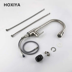 Brushed Nickel High Arc Kitchen Faucet