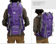 60L Waterproof Oxford Outdoor Backpack for Hiking