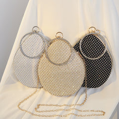 Luxury Pearl Rhinestone Clutch Bag for Women