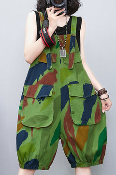Trendy Women's High Waist Wide Leg Denim Jumpsuit