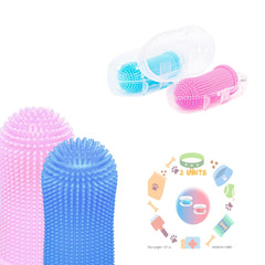 Cylindrical dog toothbrush for Dogs–the Easy to Use Dog Tooth Brushing Kit With of Toothbrush for Dogs you will get the Hygiene Takes Care of Teeth and Gums Ideal for Pets of All Ages-2 Pack
