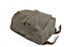 Mu Chuan Waxed Canvas Backpack for Men and Women