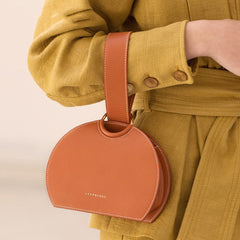 Parisian Style Minimalist Half-Moon Saddle Bag for Women
