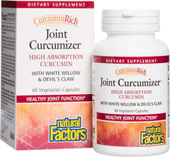 CurcuminRich Joint Curcumizer by Natural Factors Support Healthy Joints Heart and Natural Inflammatory Response with White Willow 60 capsules (30 servings)