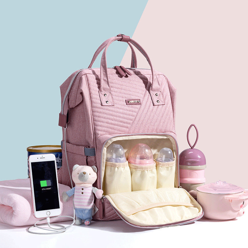2024 Stylish Multifunctional Mommy Backpack for Travel