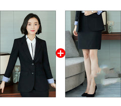 Autumn Women's Double-Breasted Business Suit Set