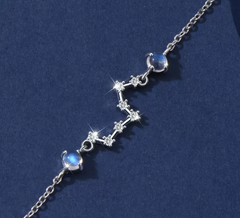 Lucky Twelve Constellation Moonstone Bracelet for Women