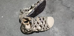 Wedge Heel Cross Strap Women's Flat Shoes