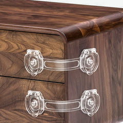 Cabinet Locks for Babies Baby Proofing Safety Locks 10 Pack DUOSI No Screws No Magnets Fridge Refrigerators Locks Baby Proofing Child Safety Cabinet Locks for Kitchen Cabinets and Drawers