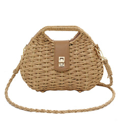 Artistic Woven Shoulder Bag for Women - Summer Style