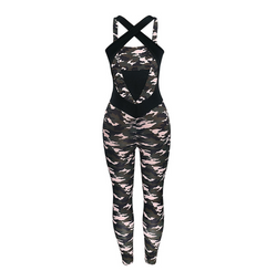 2018 Autumn Camouflage Jumpsuit with Straps