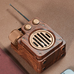 Retro Bluetooth Wireless Subwoofer for Outdoor & Desk