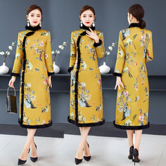 Retro Women's Fashion Cheongsam Dress